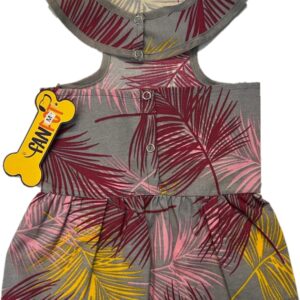 فن پت لباس هاوایی دخترانه طوسی زرشگی(M.L.XL)